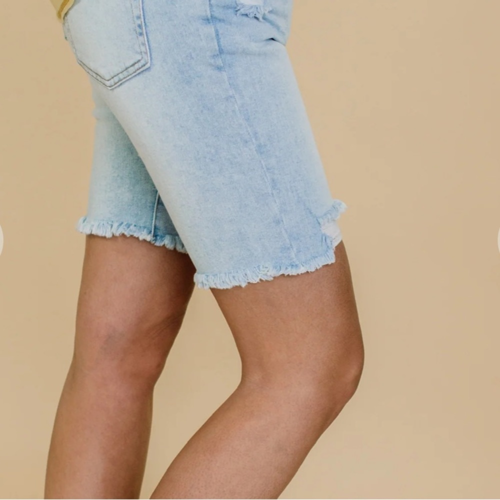 Long Length Cutoff Shorts - Picture 3 of 7
